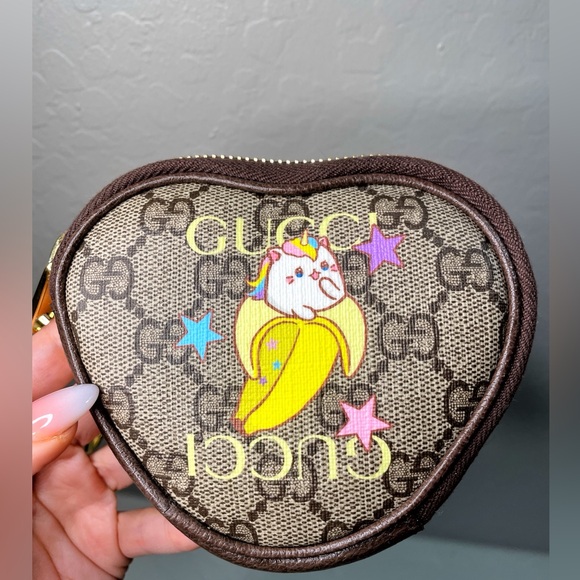 Excellent limited edition Gucci pouch Bananya cat key chain - authenticated - Picture 8 of 16